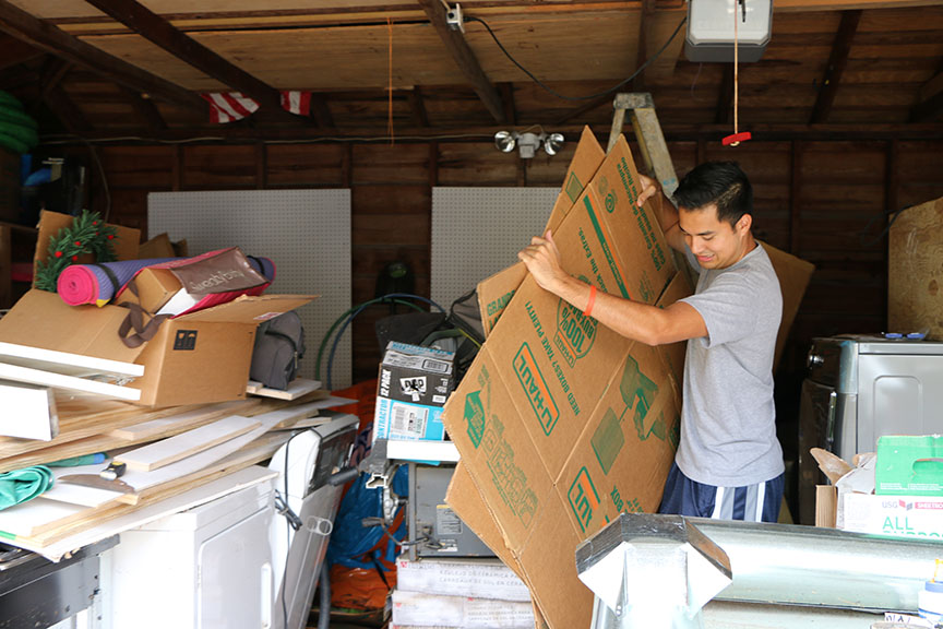 Medical student volunteers after Harvey