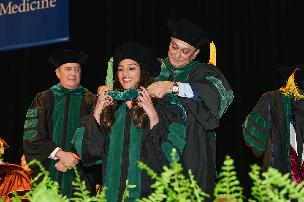 Medical student hooding