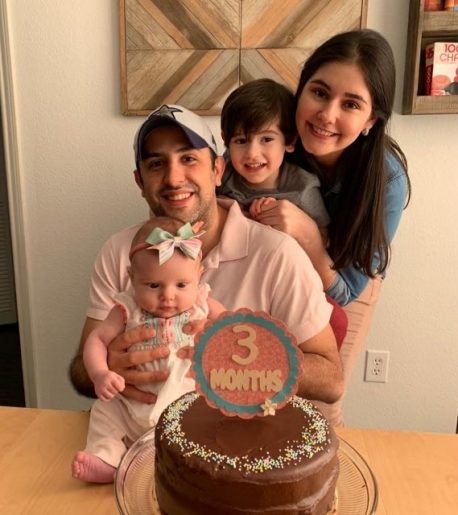 Dr. Orlando Garner with his daughter Veronica, his son Orlando Jr., and his wife Gabriela